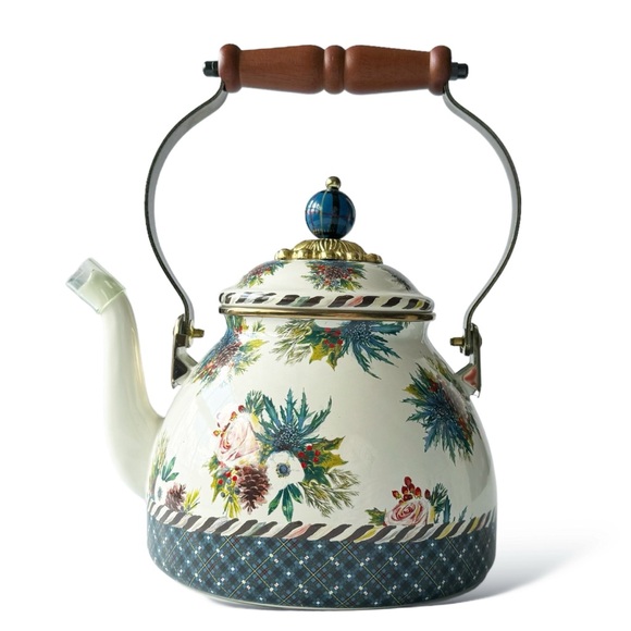 Mackenzie-Childs Highbanks Tea Kettle - NEW - Picture 2 of 12